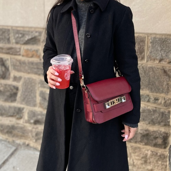 USE LIKE VERY NEW! PROENZA SCHOULER PS11 Mini Classic, Burgundy color. - Picture 12 of 14